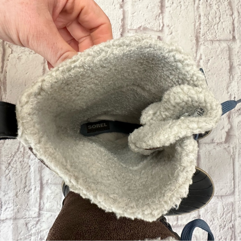 Sorel Women’s 6 Shoe Tivoli Lace Up High Duck Boot Winter Rubber Leather - Picture 11 of 14